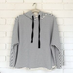 Frank & Eileen Kane Capelet Hoodie Navy French Stripe Triple Fleece XS NWT